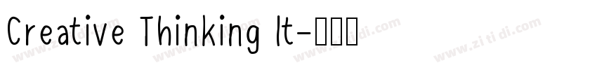 Creative Thinking It字体转换